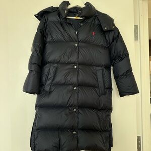Girl’s Polo Ralph Lauren Water-Repellent Down Long Coat